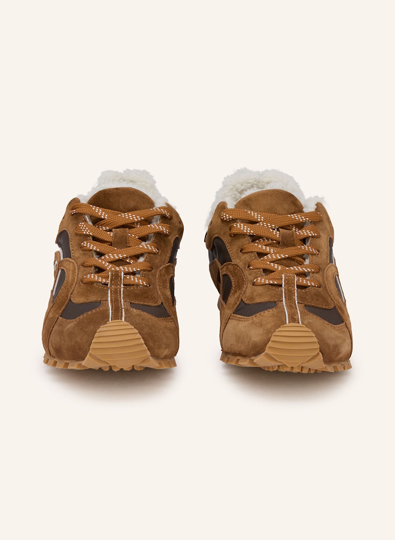 DOROTHEE SCHUMACHER SPORTY CHIC sneaker: BROWN / DARK BROWN / WHITE