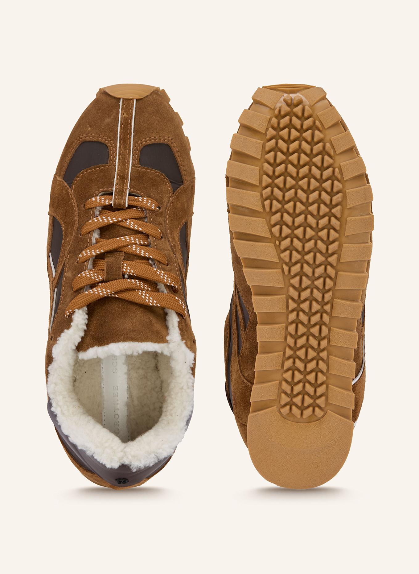 DOROTHEE SCHUMACHER SPORTY CHIC sneaker: BROWN / DARK BROWN / WHITE