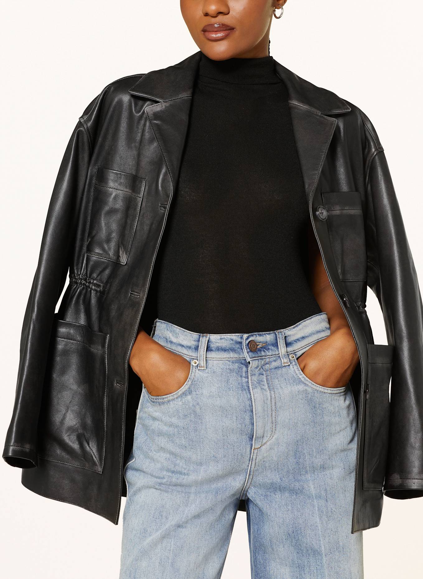 DOROTHEE SCHUMACHER Stricktop URBAN MERINO: SCHWARZ