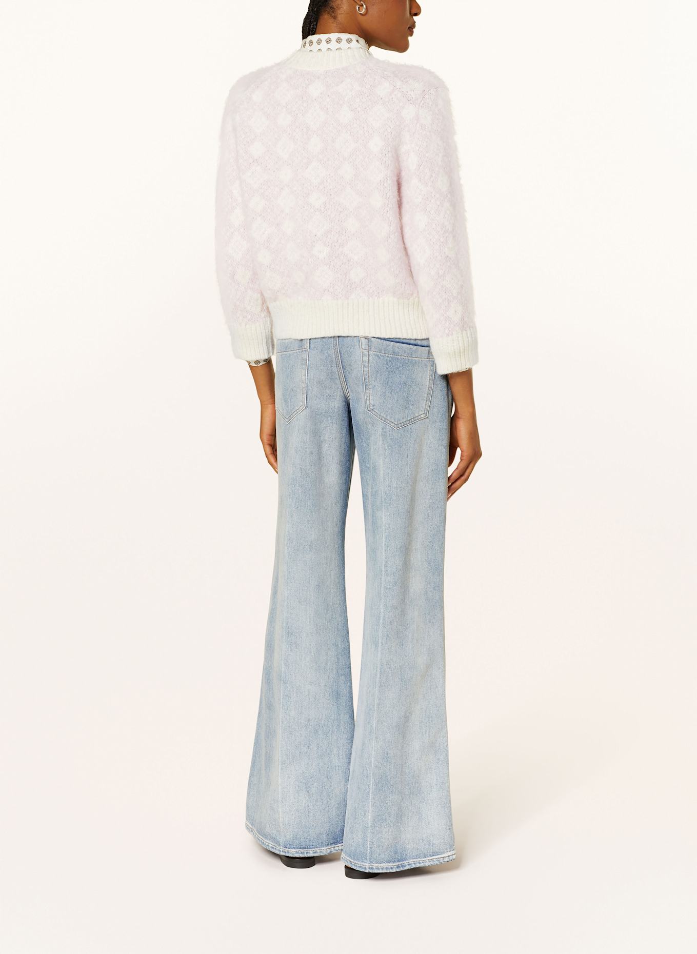 DOROTHEE SCHUMACHER sweater: LIGHT PINK / ECRU