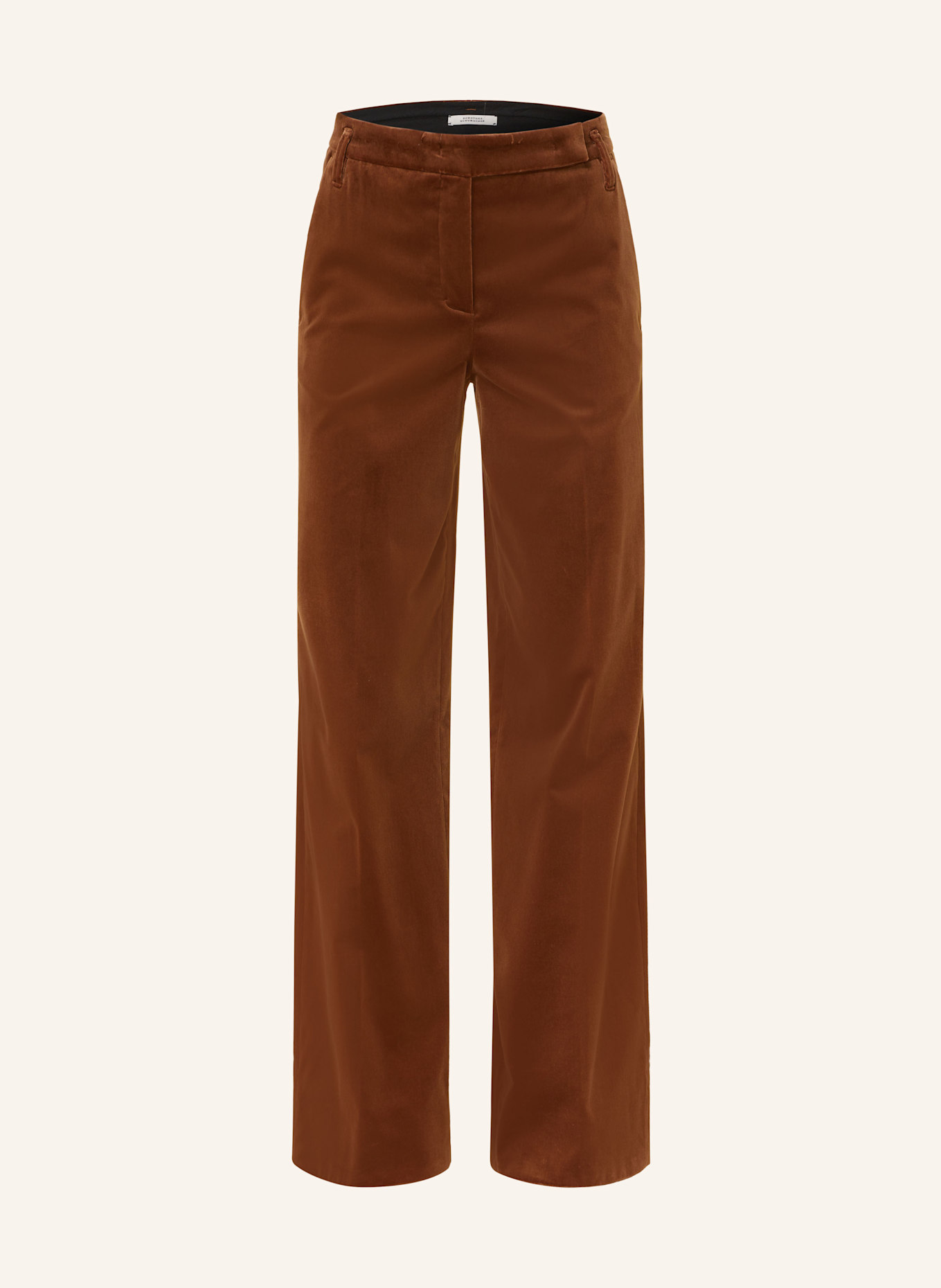 DOROTHEE SCHUMACHER Pantalon marne ELEGANCE SOFTNESS en velours: MARRON