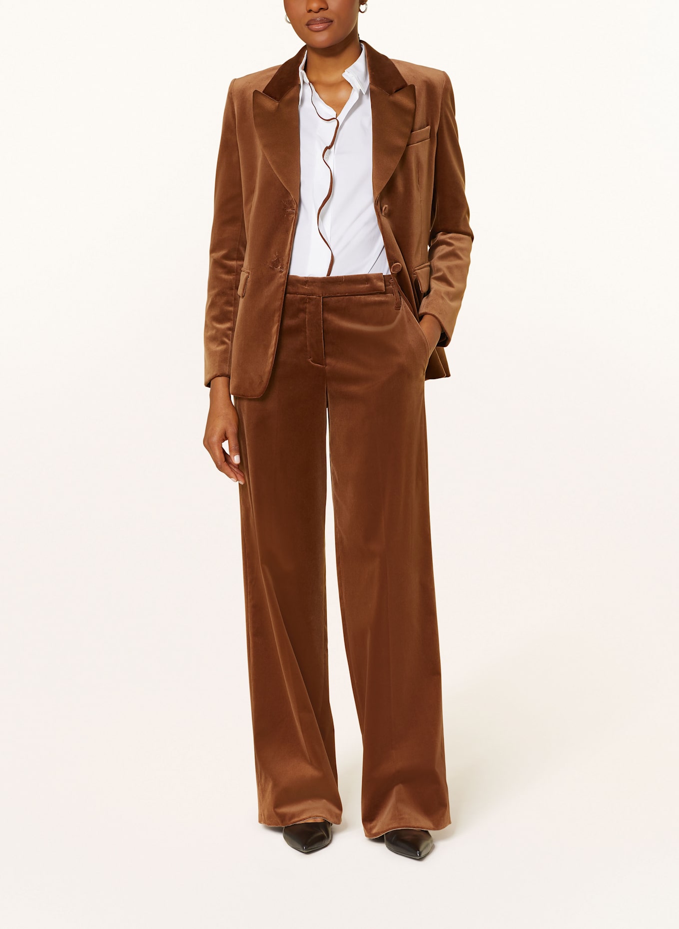 DOROTHEE SCHUMACHER Pantalon marne ELEGANCE SOFTNESS en velours: MARRON