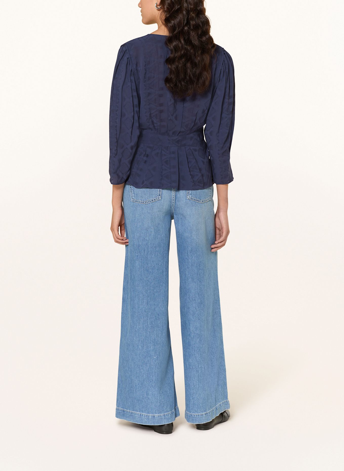 ba&sh Blusenshirt IDOL mit 3/4-Arm: BLAU