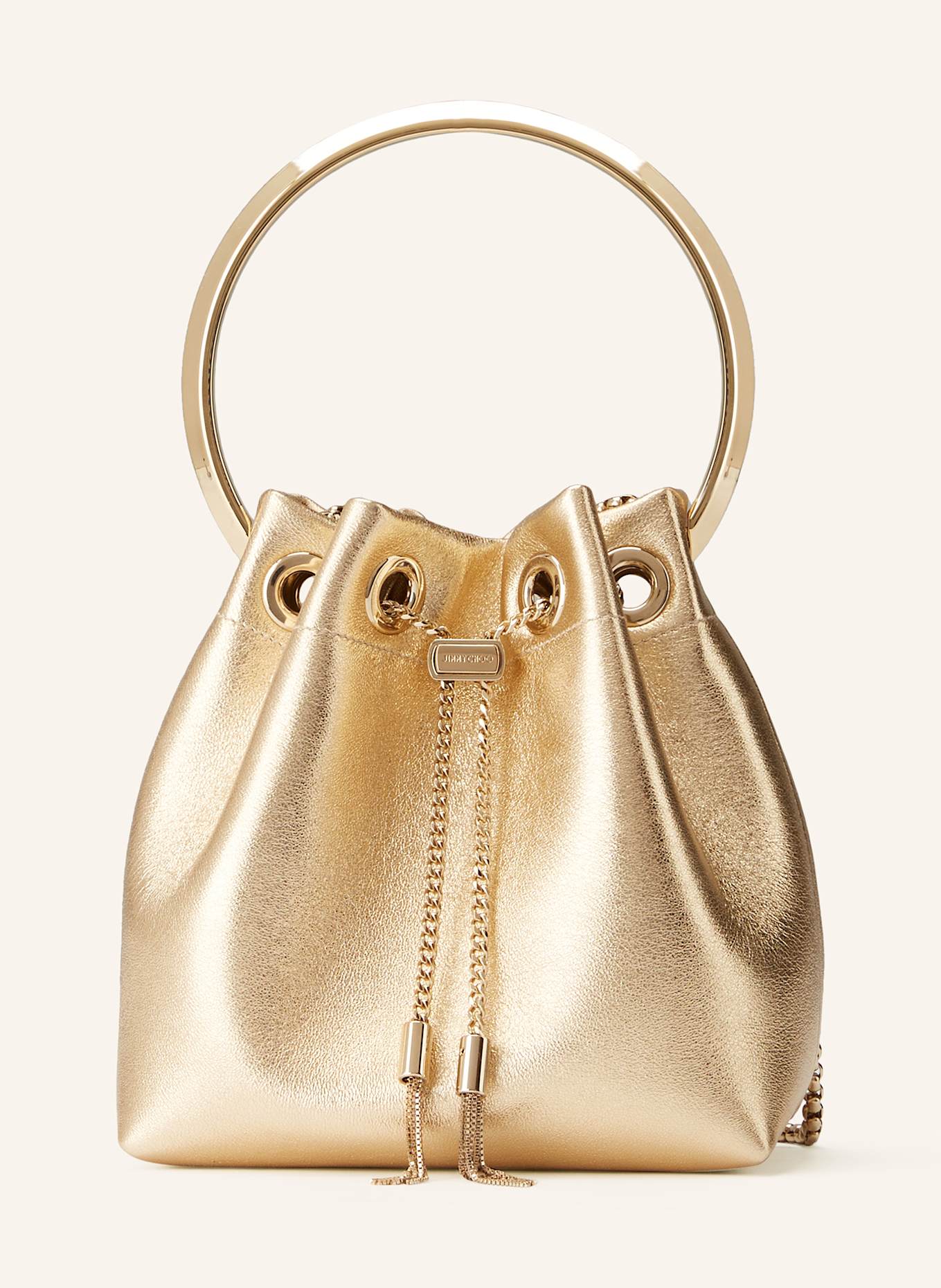 JIMMY CHOO Pouch bag BON BON: GOLD