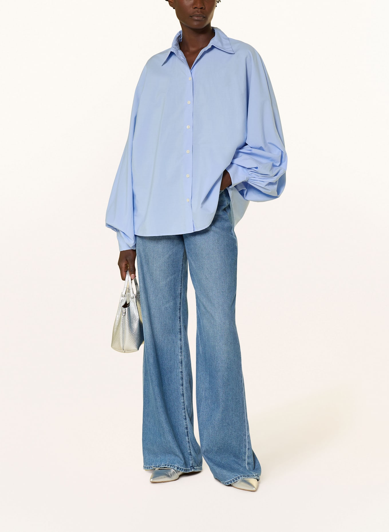 SoSUE Hemdbluse ANTONIA: HELLBLAU