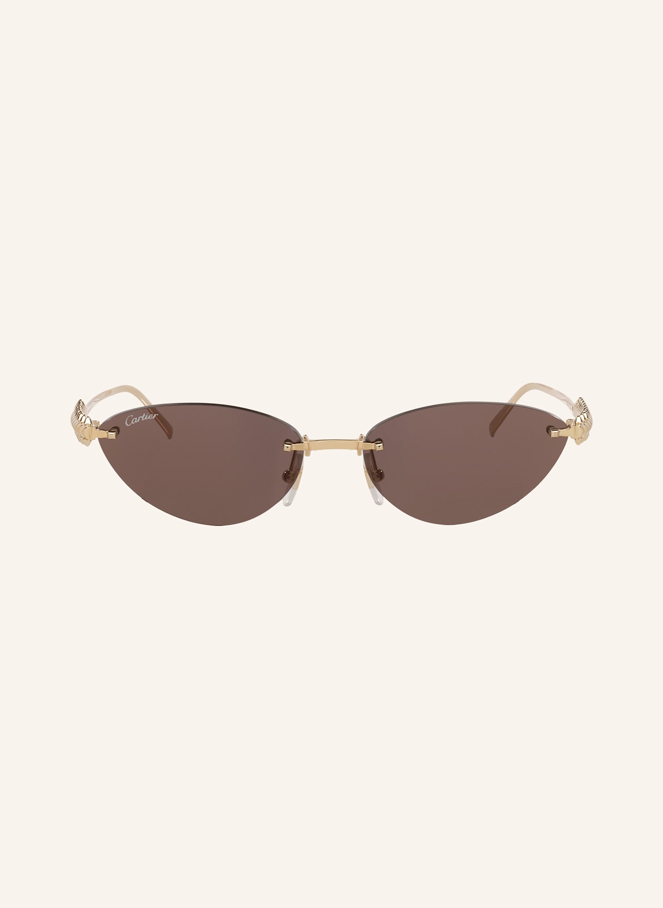 Cartier Sonnenbrille CT0543S: 2300R1 - GOLD/ DUNKELBRAUN