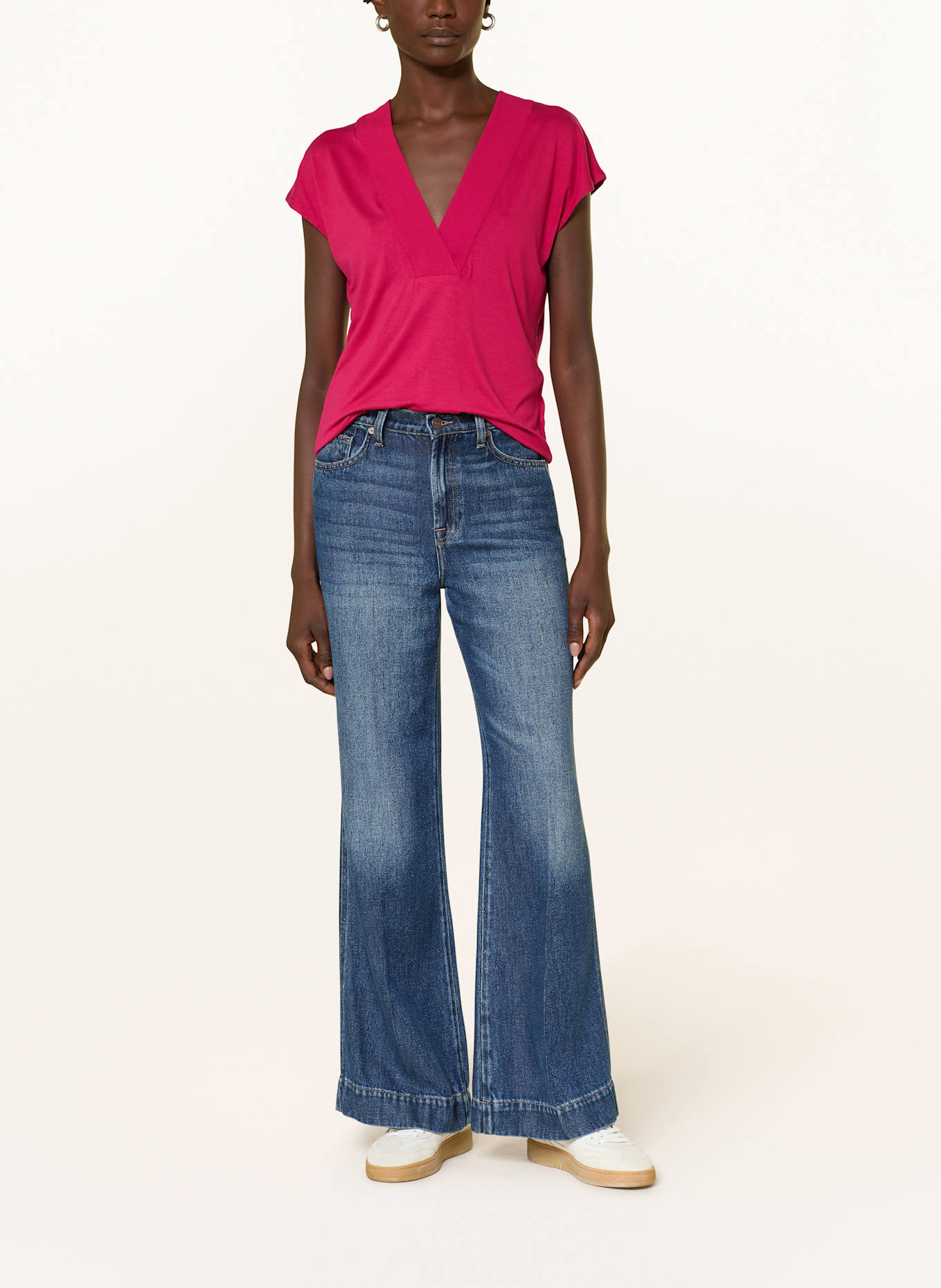 HOBBS Bluzka bez rękawów JONIE: MOCNORÓŻOWY