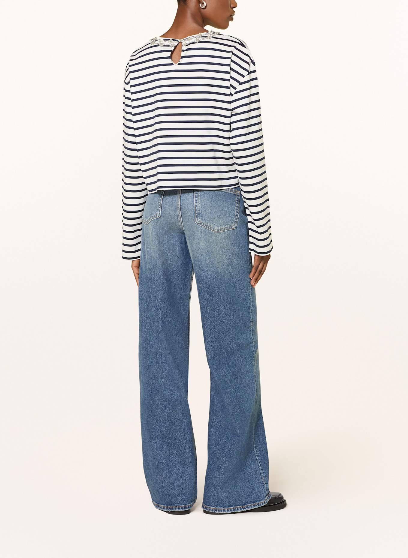 maje Wide Leg Jeans: 0201 BLUE