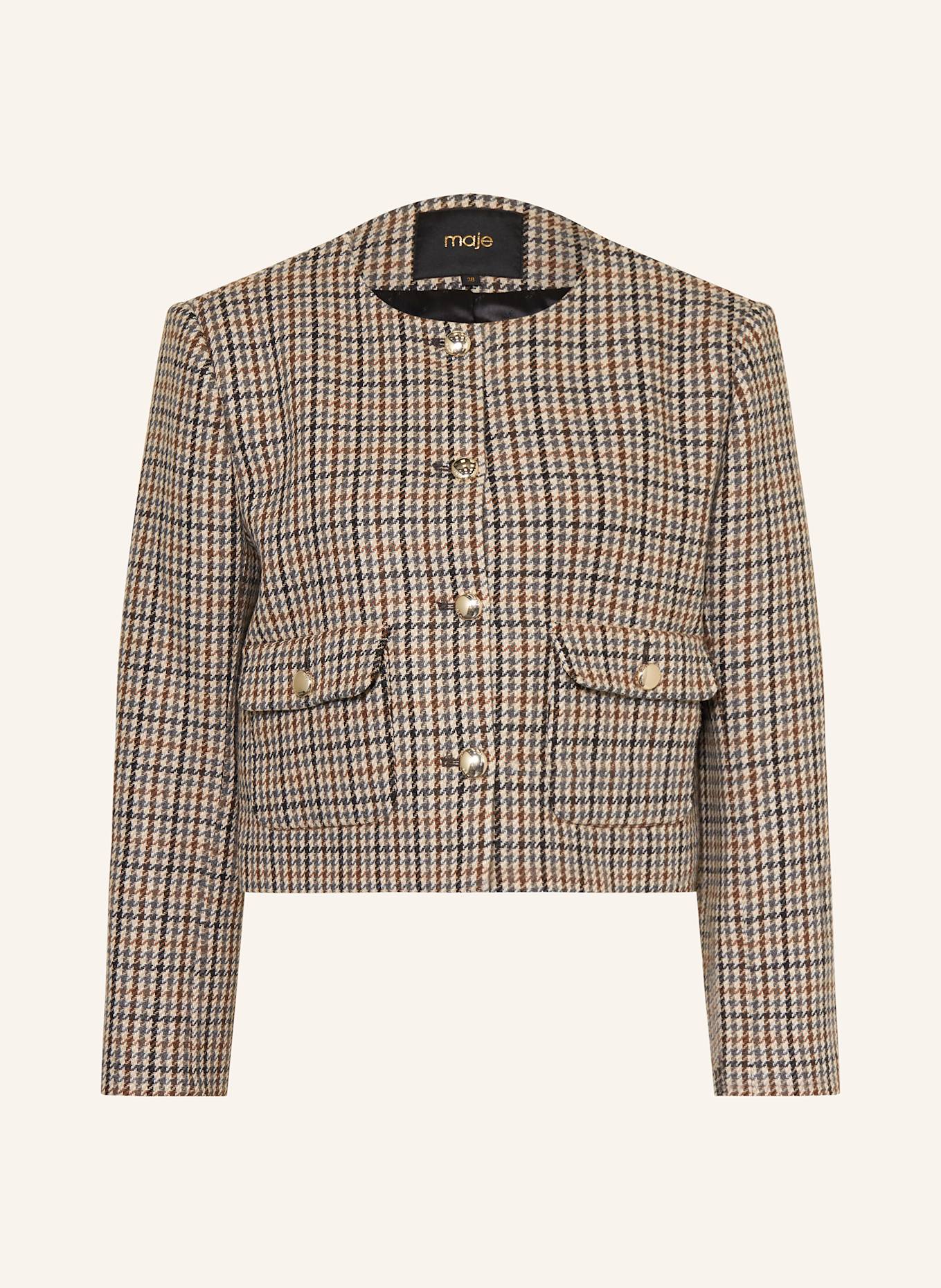 maje Kastenjacke: BEIGE / GRAU / BRAUN