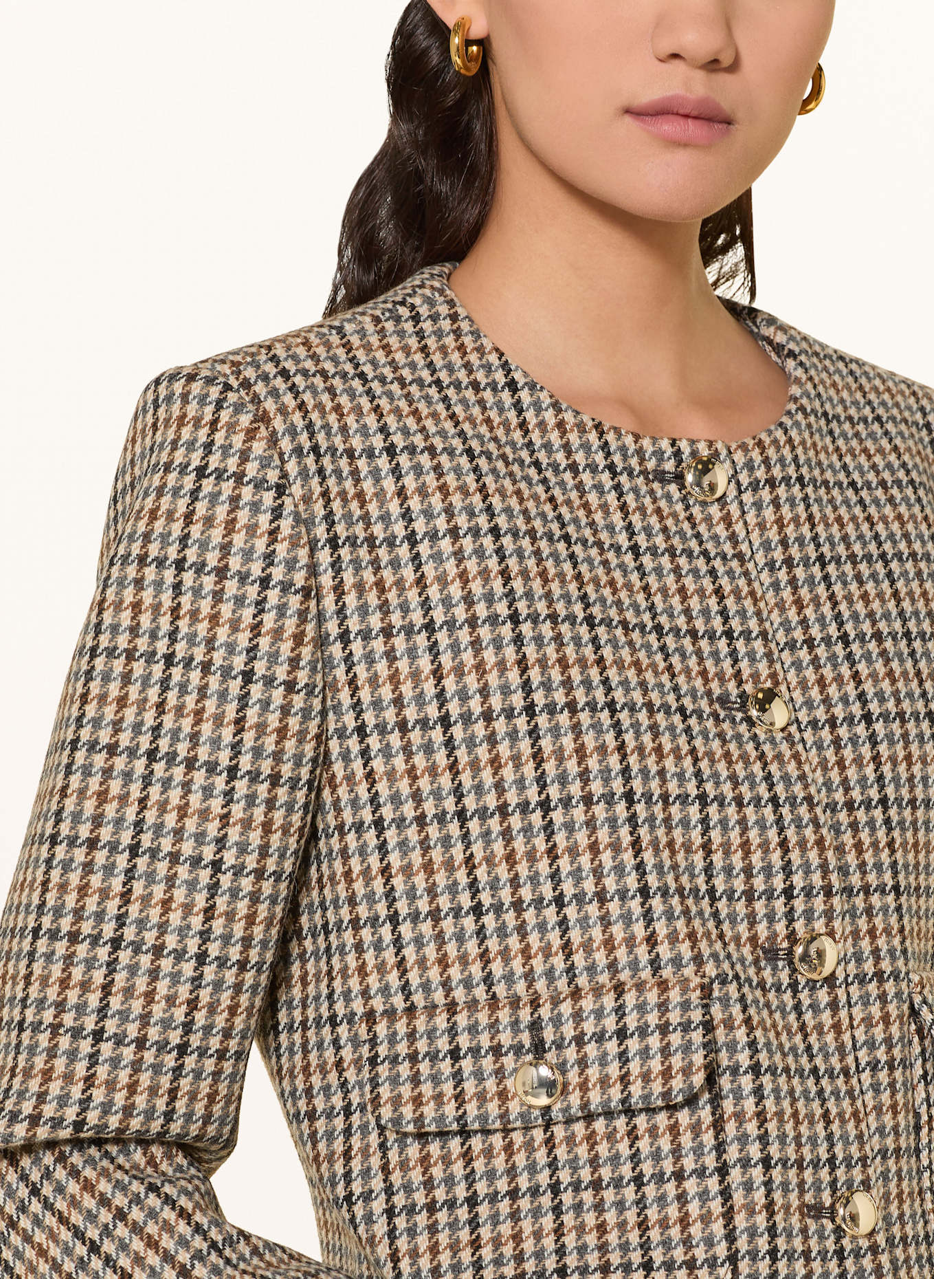 maje Kastenjacke: BEIGE / GRAU / BRAUN