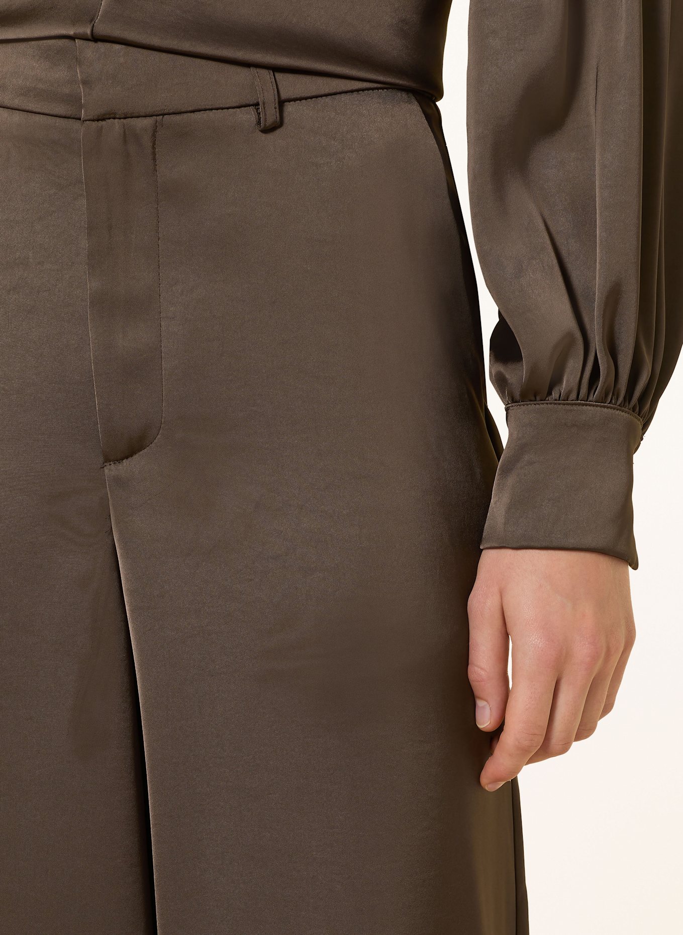 NEO NOIR Satinhose EMMETT: DUNKELBRAUN