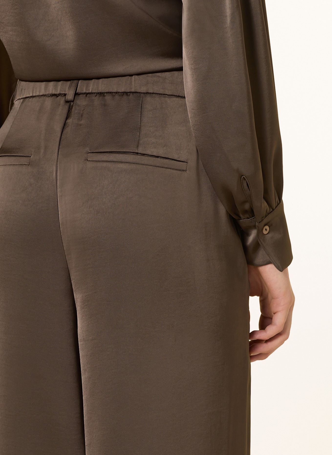 NEO NOIR Satinhose EMMETT: DUNKELBRAUN