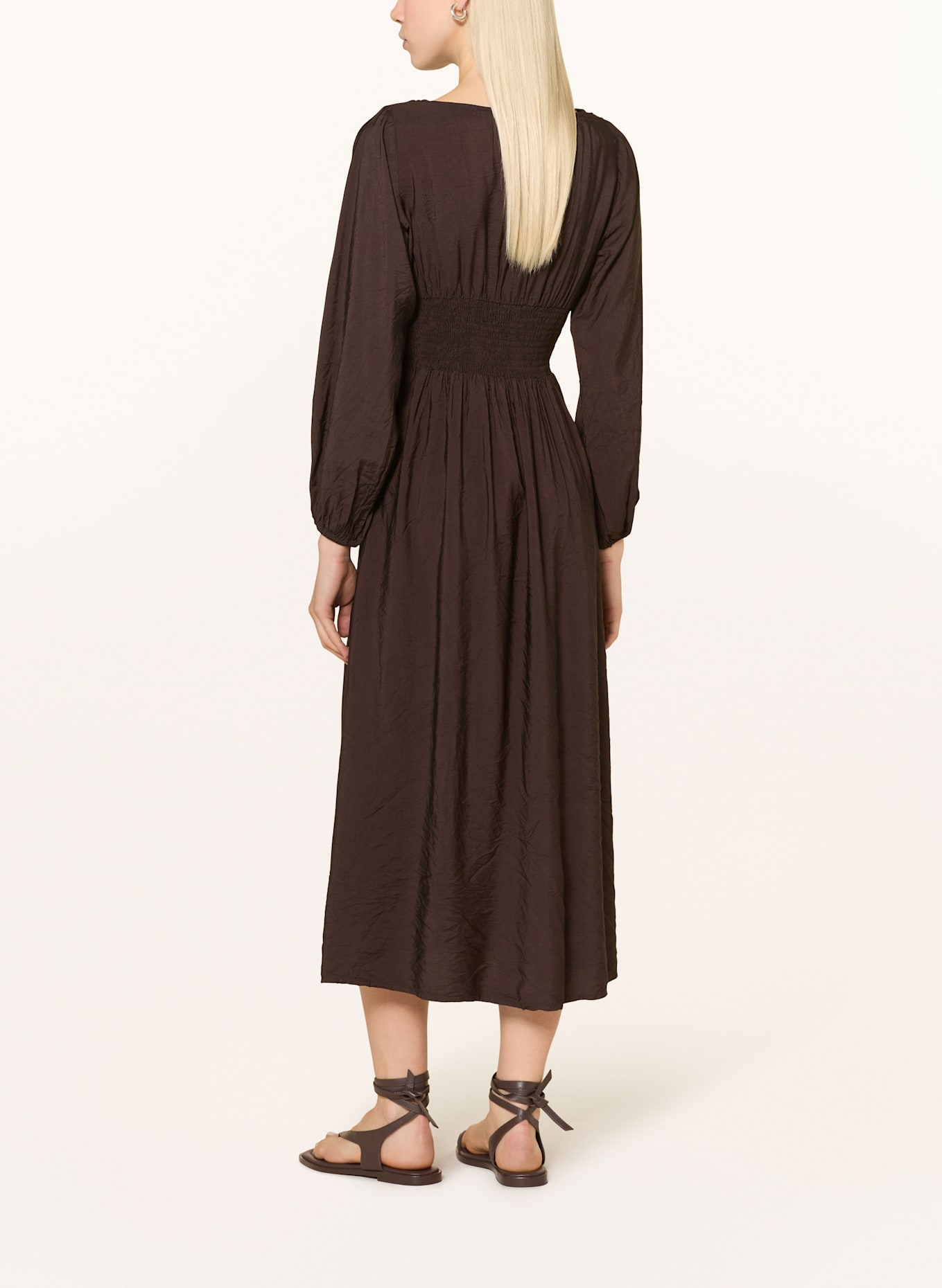 NEO NOIR Kleid KANKATA: DUNKELBRAUN