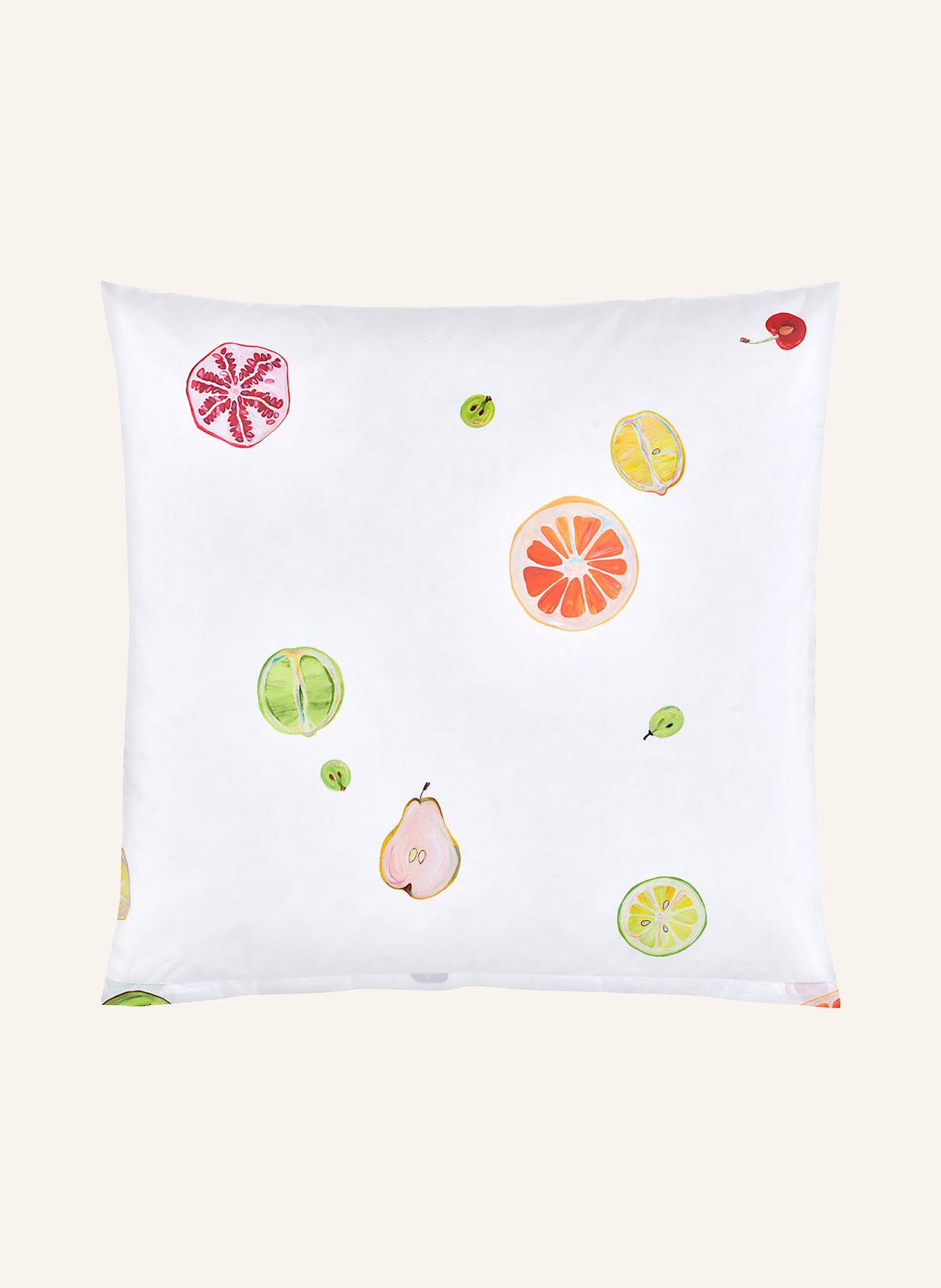 Christian Fischbacher Bettwäsche SUMMER FLAVOUR: WEISS / HELLGRÜN / ORANGE