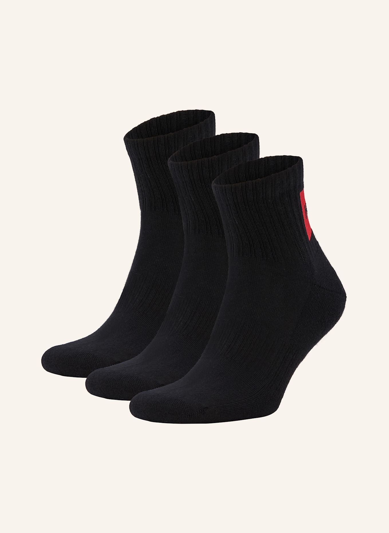 HUGO Skarpety, 3 pary: 001 BLACK