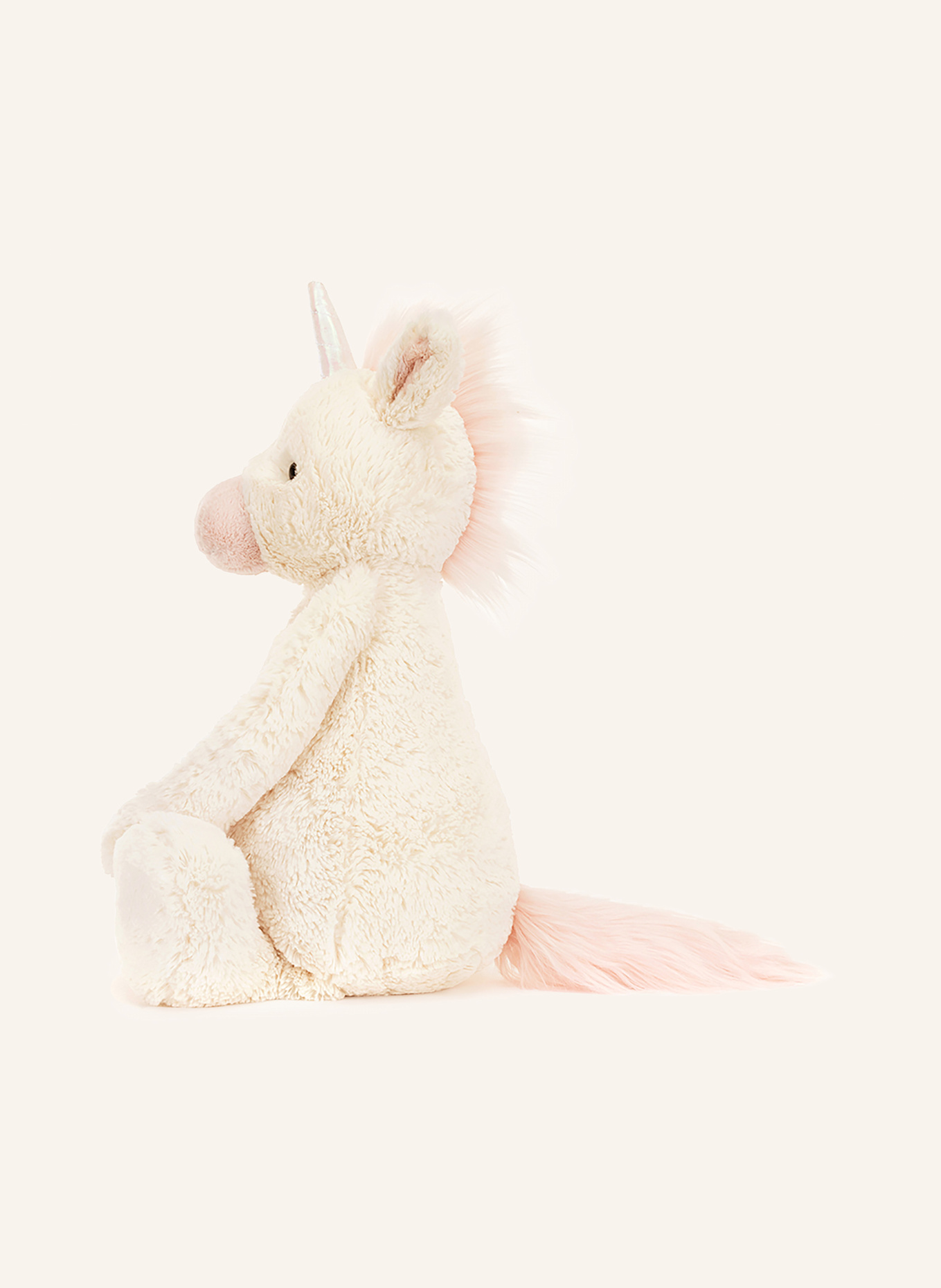 Jellycat Einhorn-Kuscheltier BASHFUL UNICORN HUGE: CREME/ HELLROSA