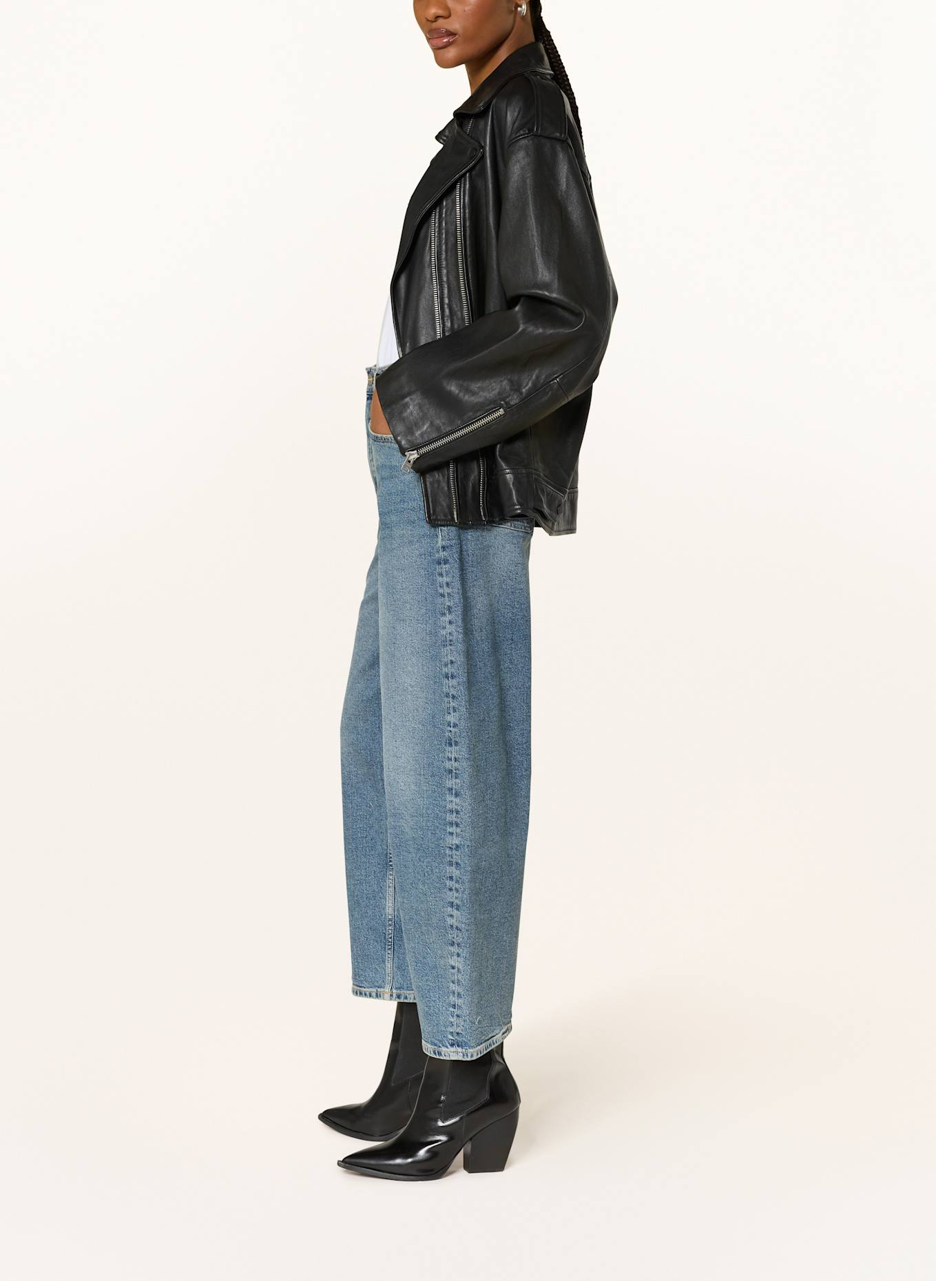 ALLSAINTS Barrel Jeans SADIE: 449 Washed Indigo