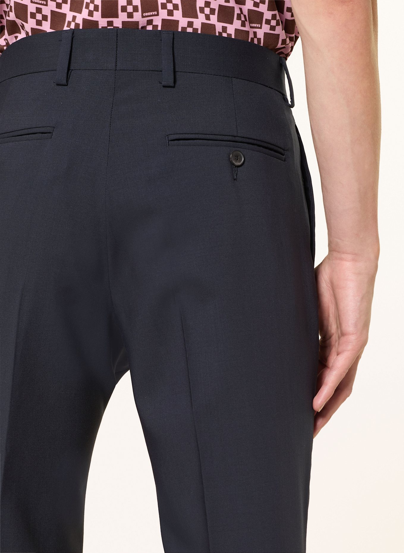 SANDRO Anzughose Regular Fit: 44 NAVY BLUE