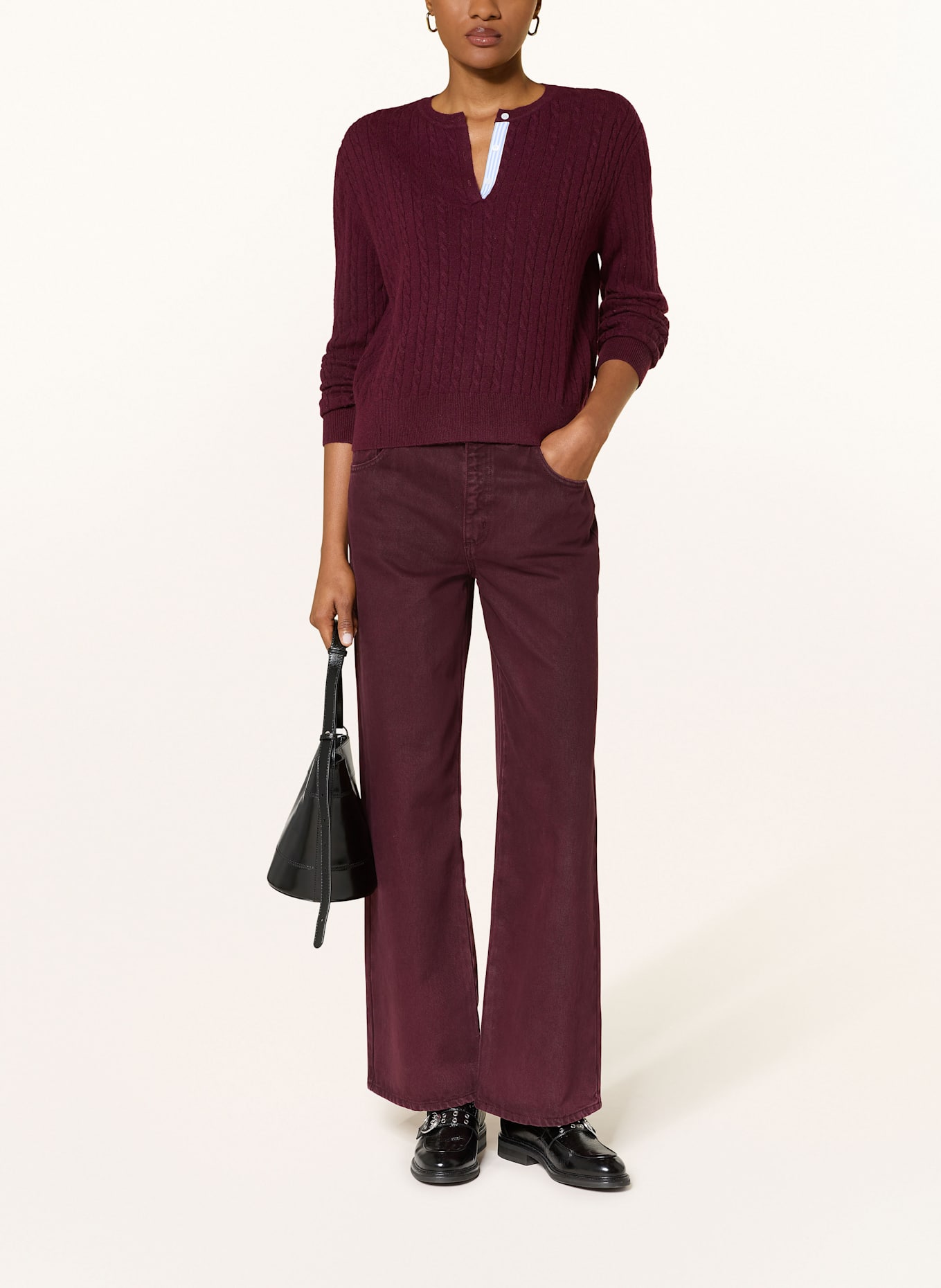 CLAUDIE PIERLOT Pullover: DUNKELROT