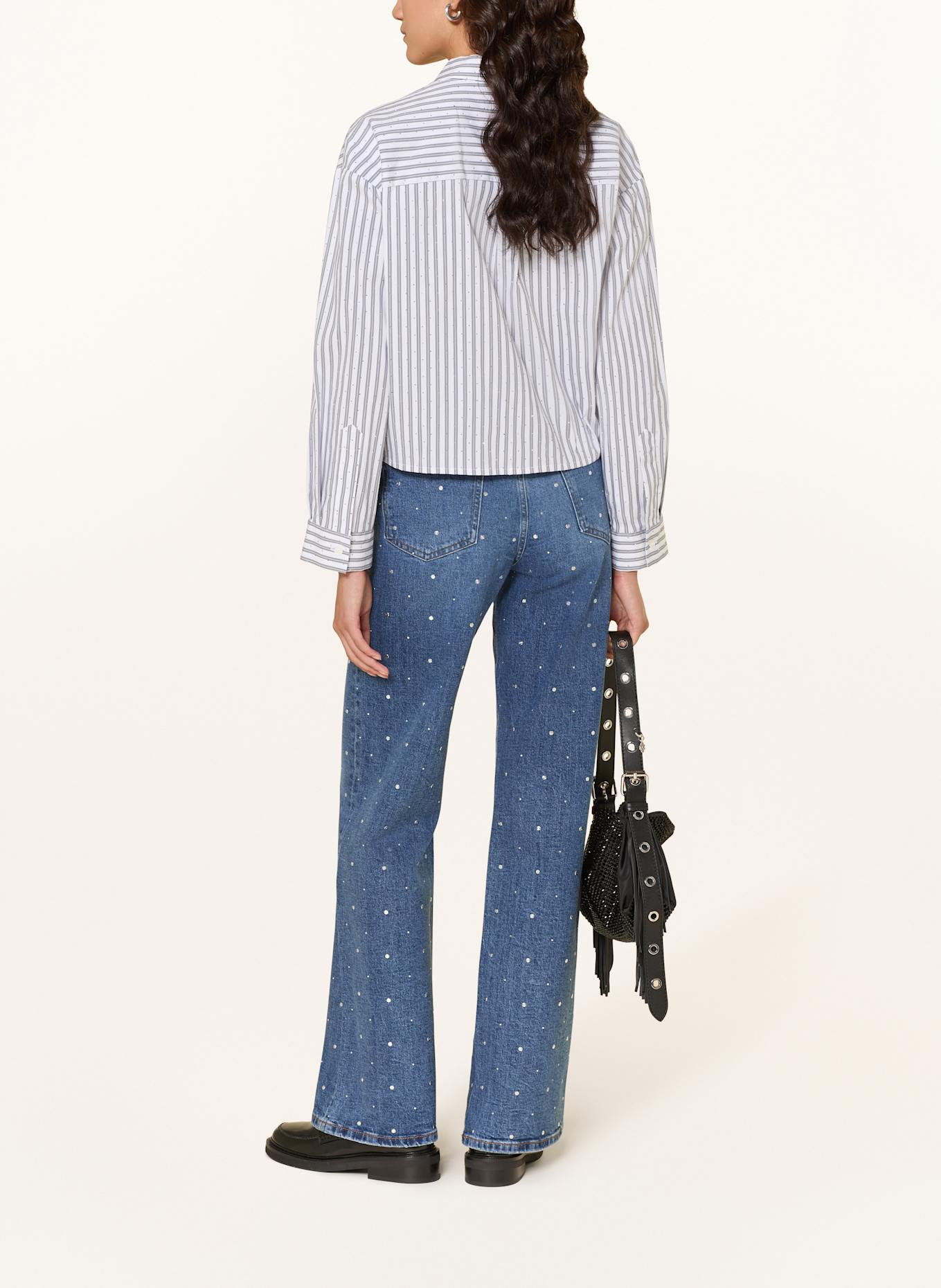 maje Jeansy wide leg z ćwiekami: 0201 BLUE