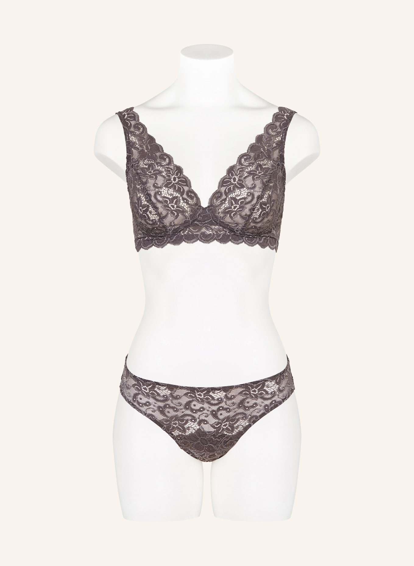 HANRO Slip MOMENTS: GRAU