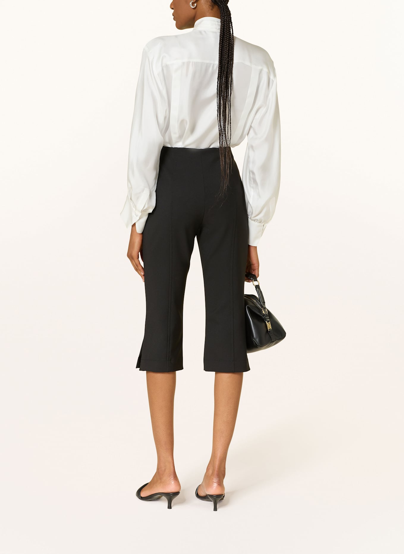 SANDRO Satinbluse: ECRU