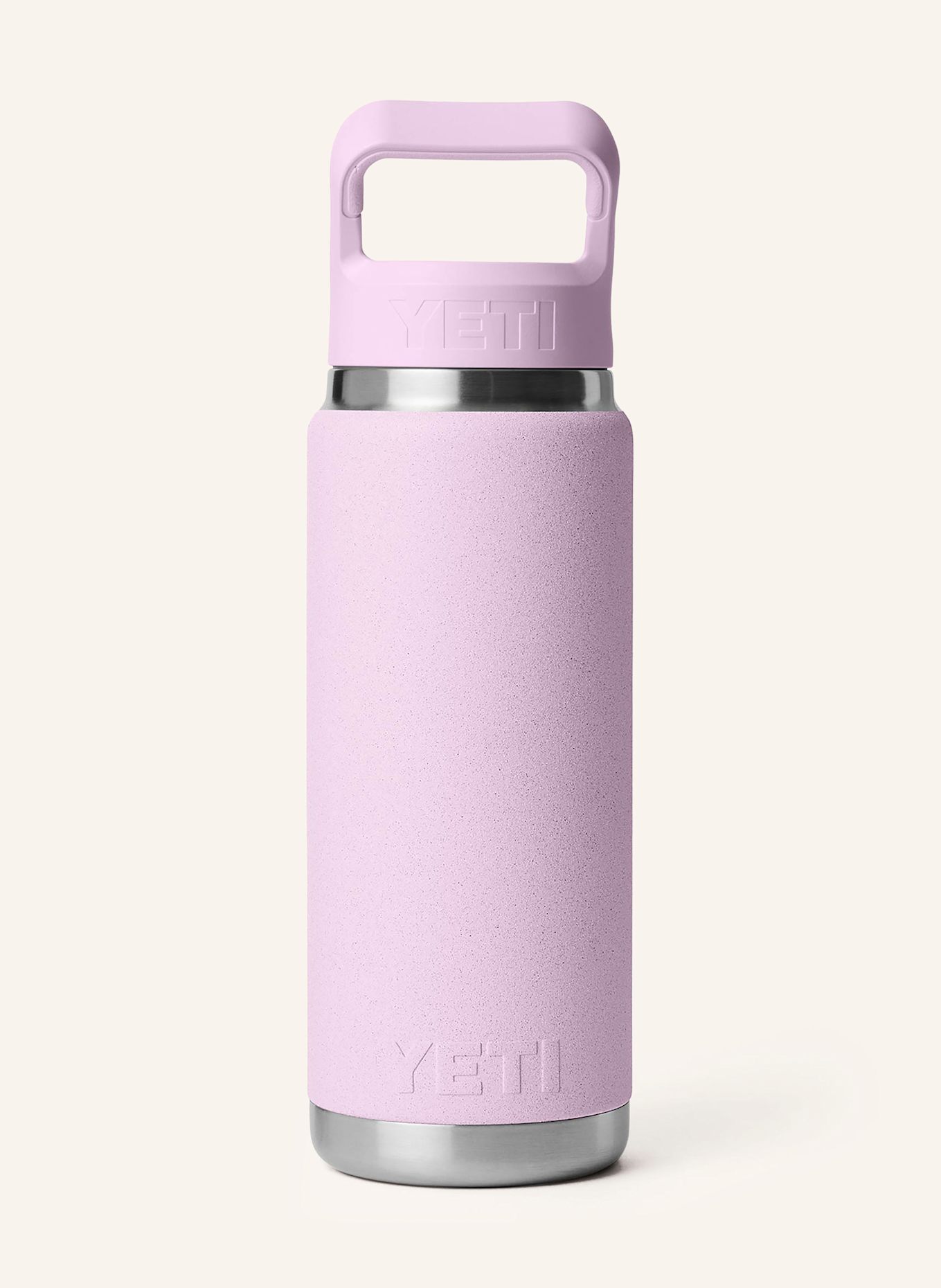 YETI Isolierflasche RAMBLER®: HELLROSA/ SILBER