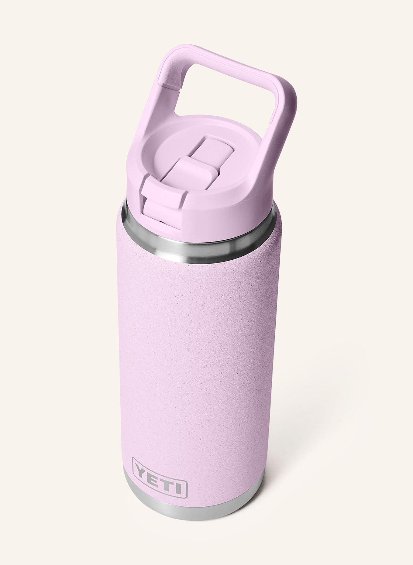 YETI Isolierflasche RAMBLER®: HELLROSA/ SILBER