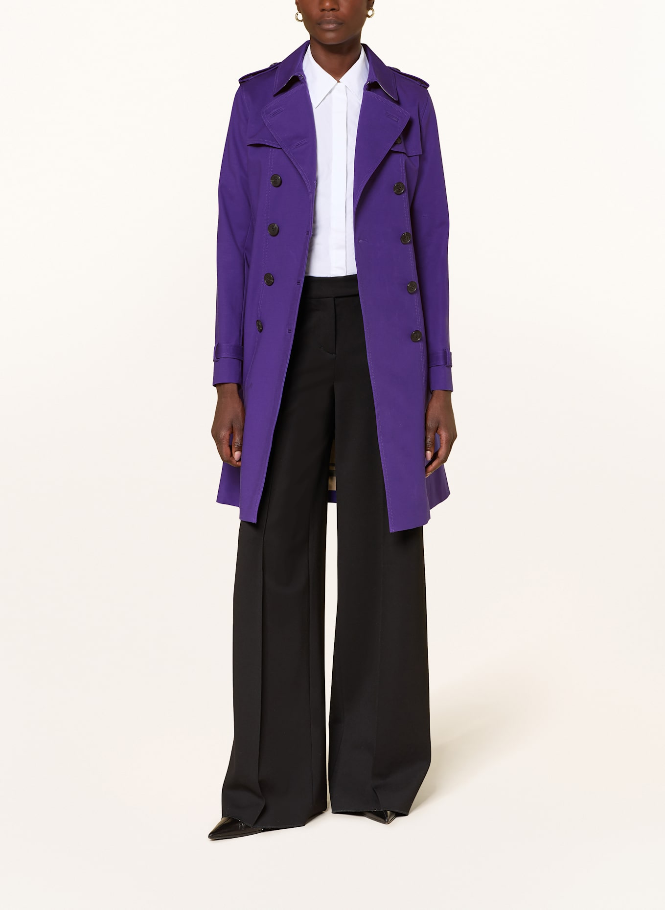 HOBBS SKYLAR trench coat in purple