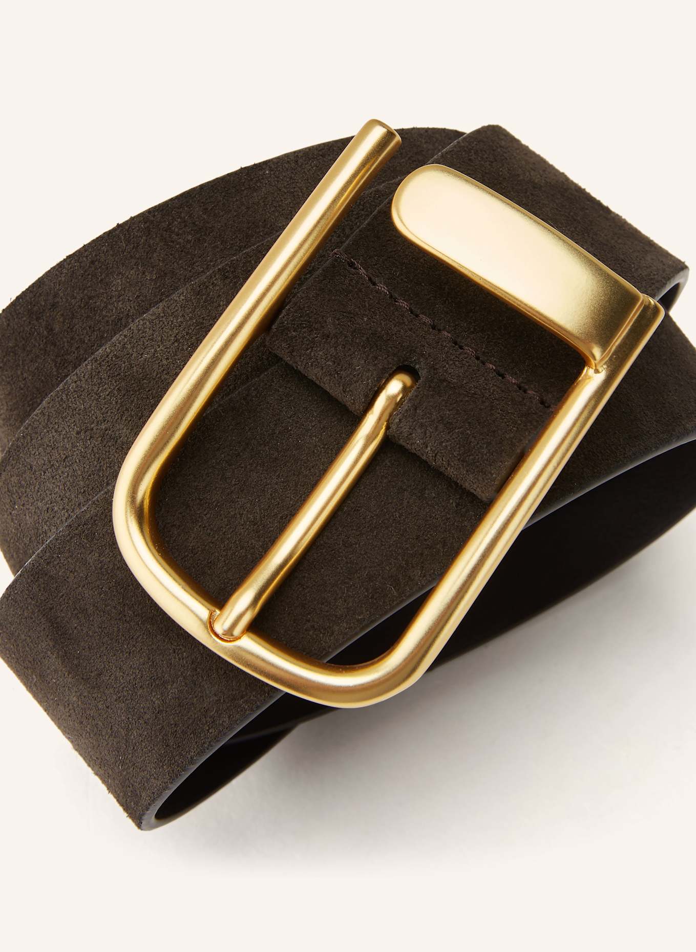 REISS Ledergürtel IYLA: DUNKELBRAUN