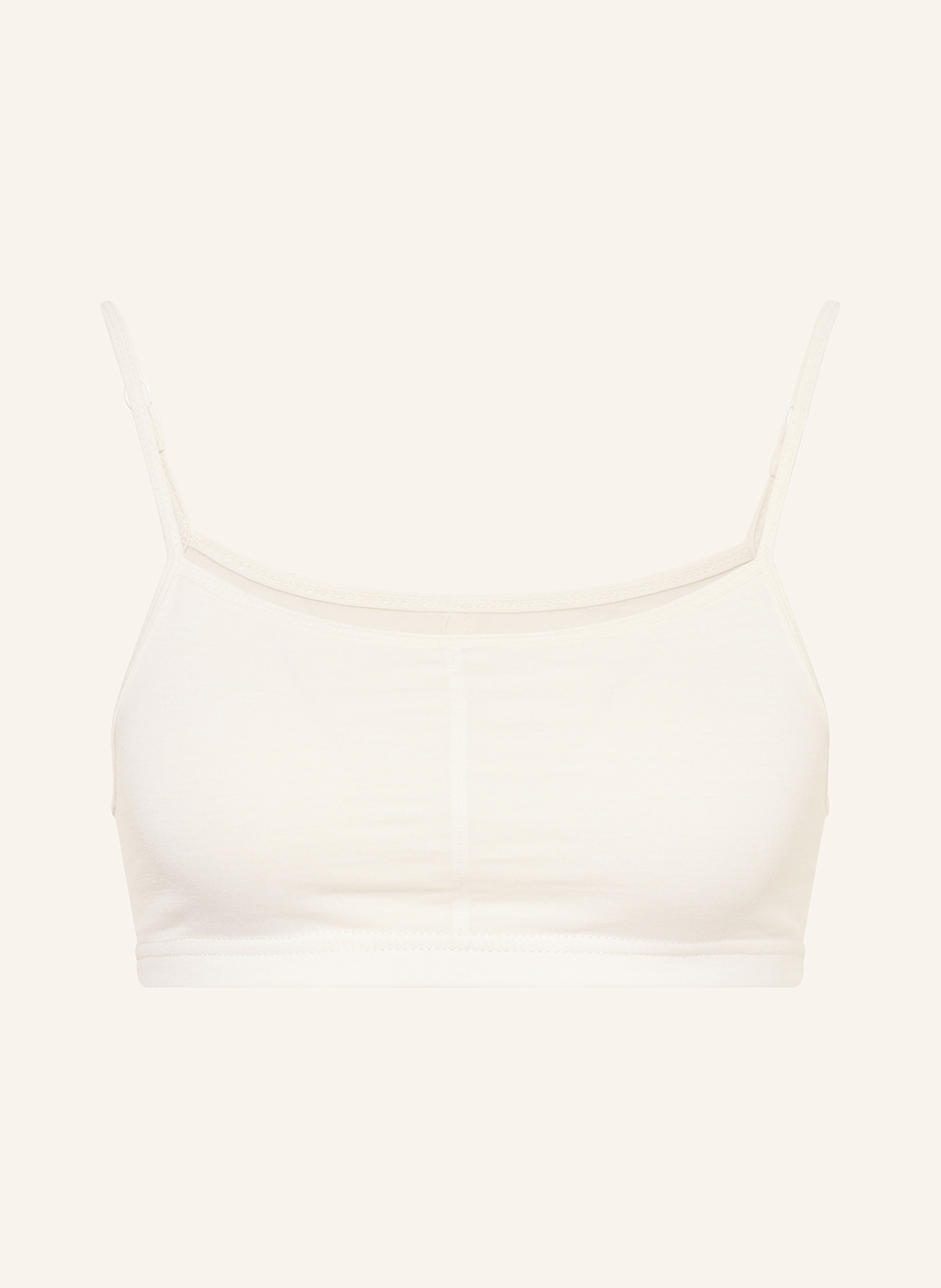 super.natural Funktionswäsche-Bustier COSY BRA mit Merinowolle: ECRU