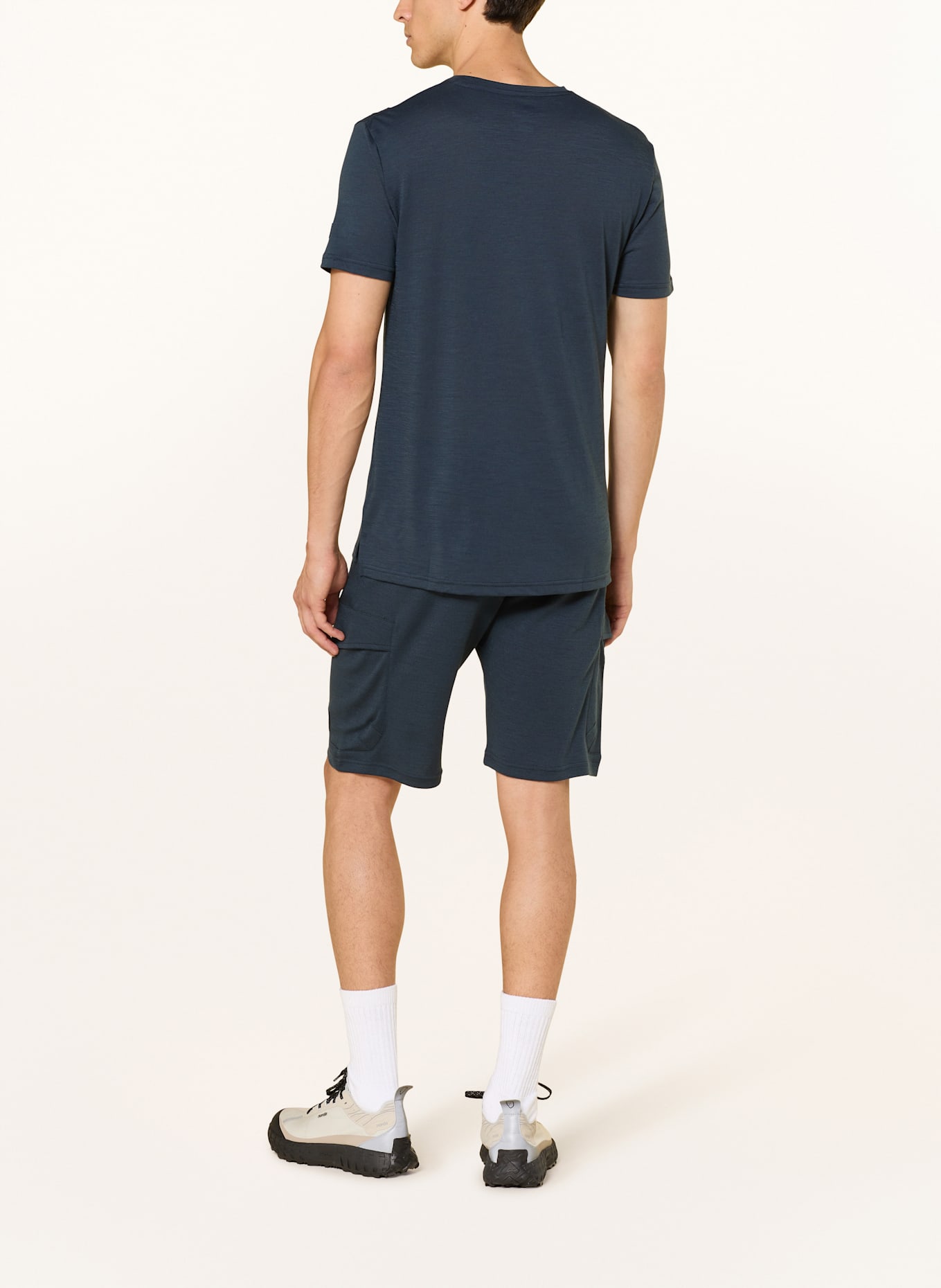 super.natural T-shirt SAILOR z wełną merino: GRANATOWY