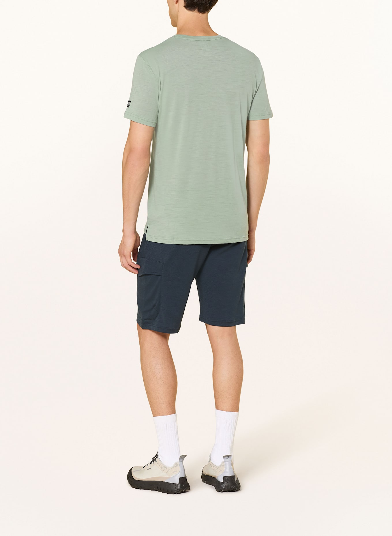 super.natural T-shirt VINTAGE BIKE z wełną merino: JASNOZIELONY