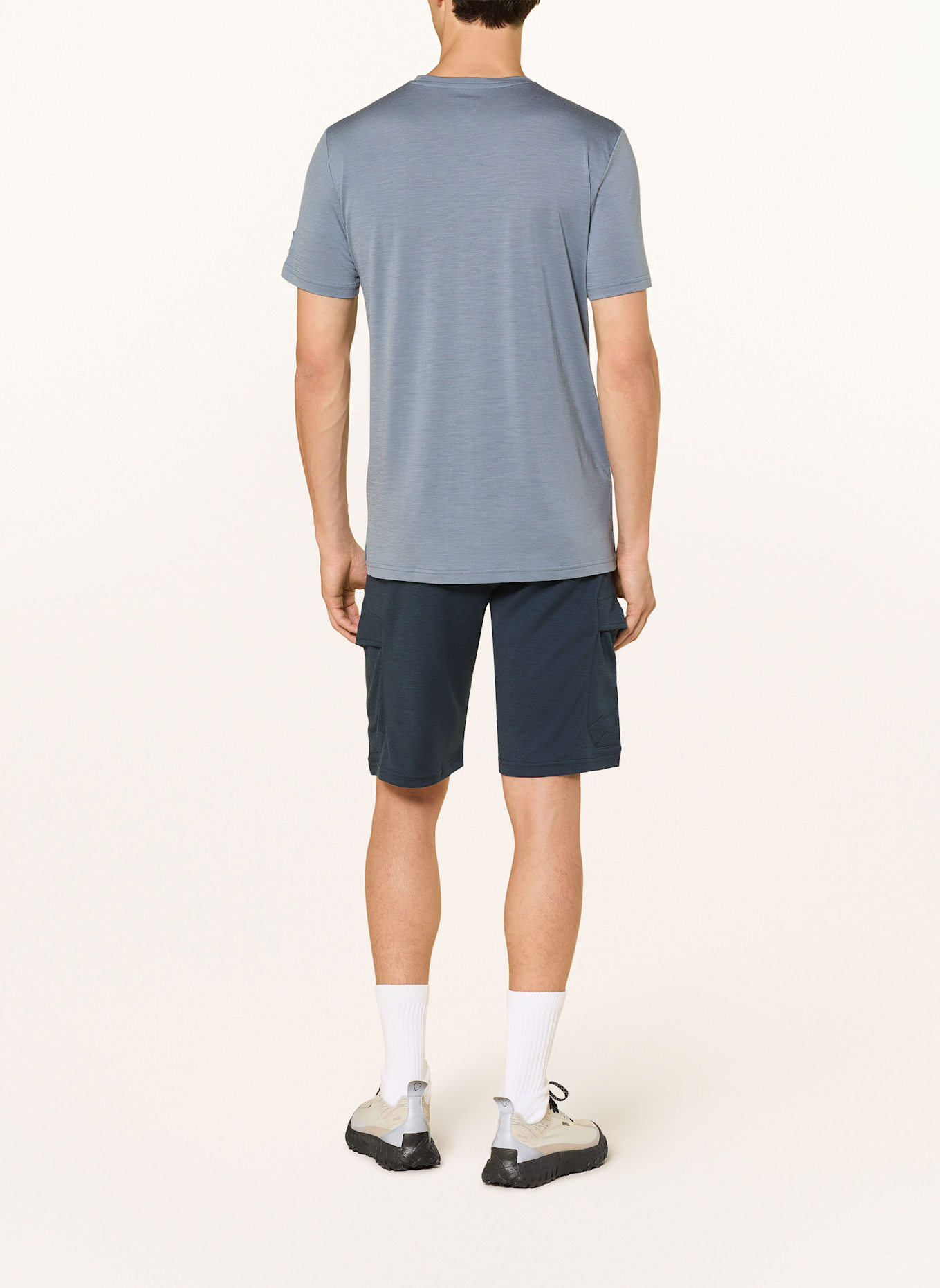 super.natural T-Shirt BETTER BIKE mit Merinowolle: HELLBLAU