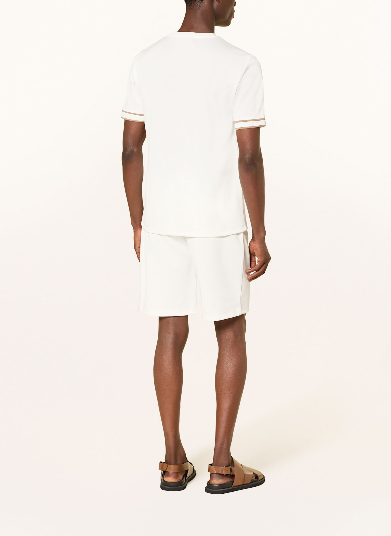 REISS Piqué-Shorts ANGUS: WEISS