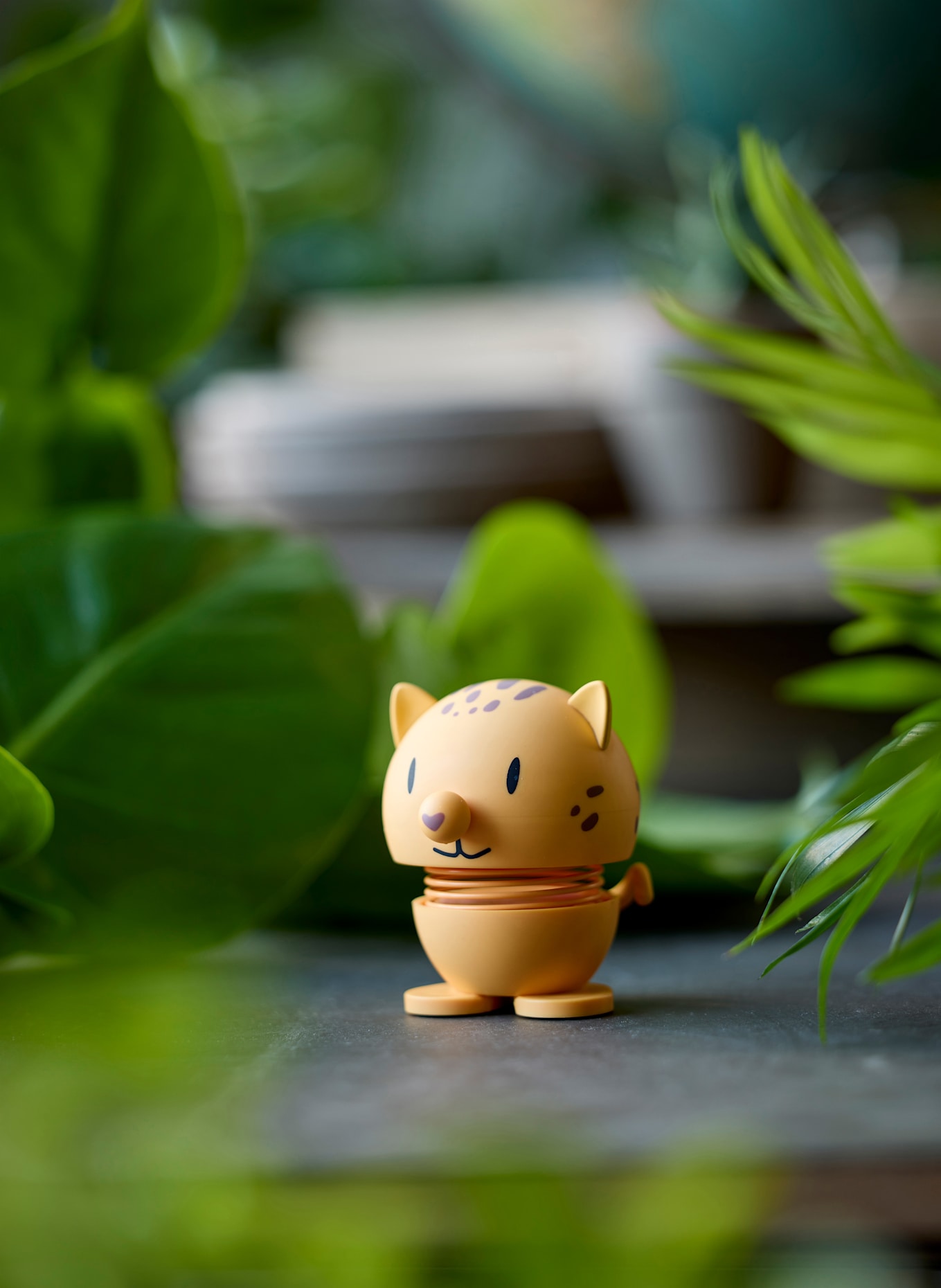 Hoptimist Dekofigur SOFT LEOPARD S: DUNKELGELB