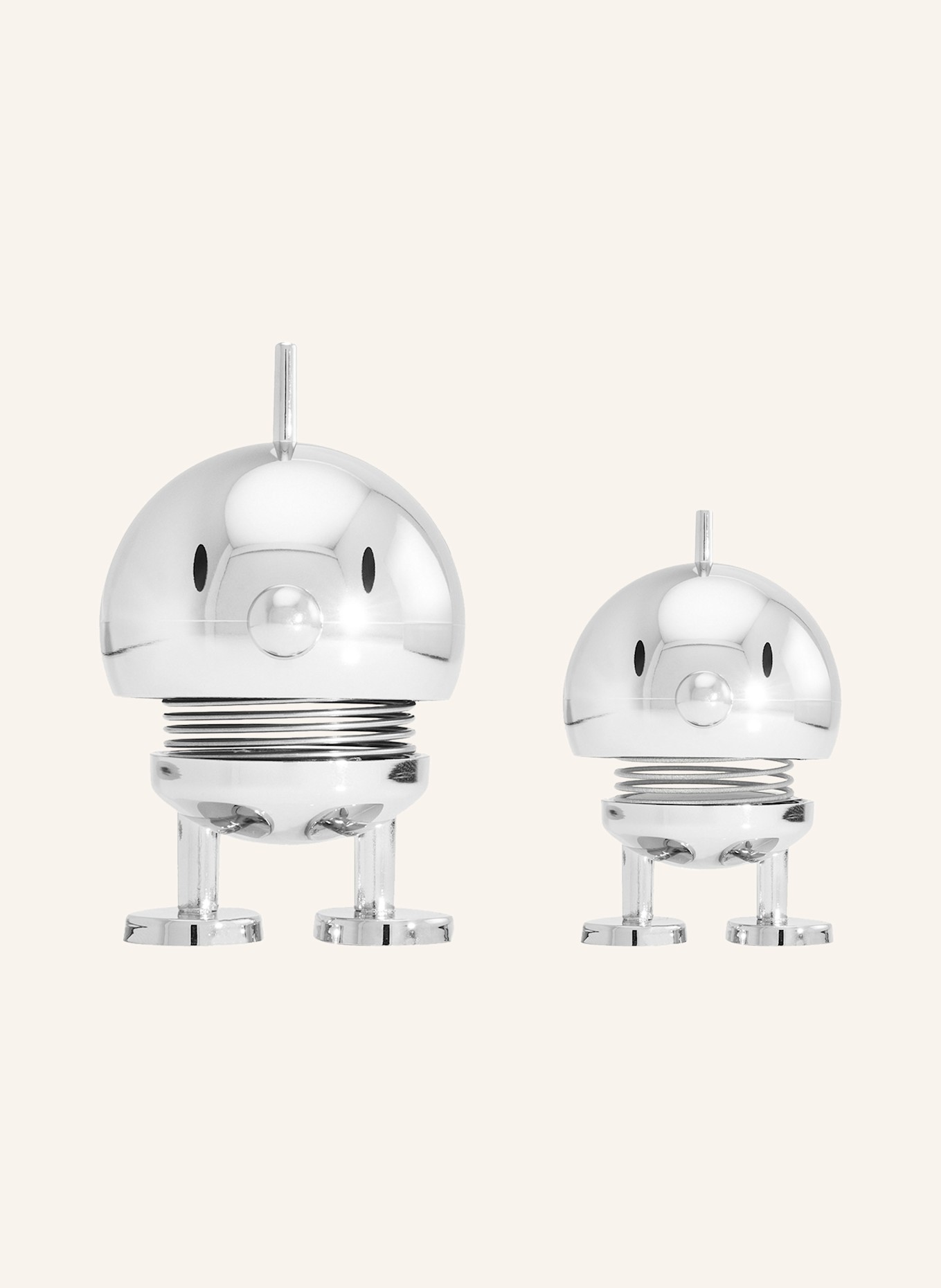 Hoptimist 2er-Set Dekofiguren BUMBLE XS/S: SILBER