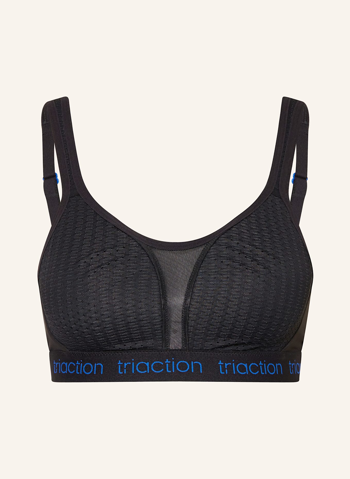 Triumph Sport-BH TRIACTION ENERGY LITE mit Mesh: SCHWARZ