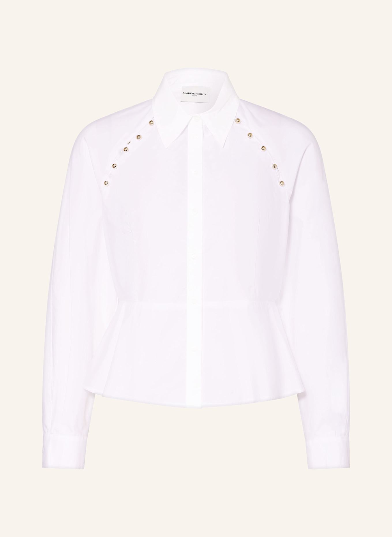 CLAUDIE PIERLOT Hemdbluse: WEISS
