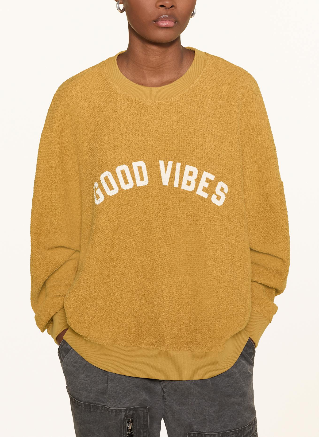 ba&sh Frotteeshirt ROB: DUNKELGELB