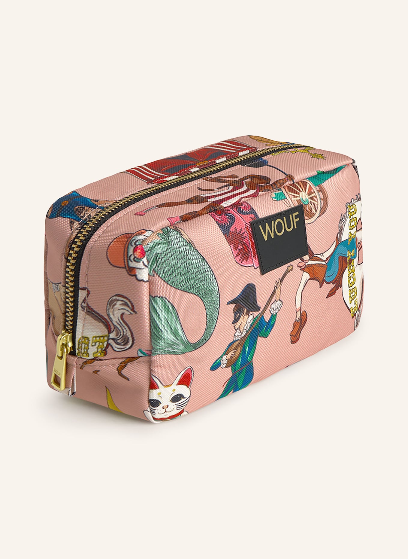 WOUF Kosmetiktasche CANDY: HELLROSA / ROSA / BLAU