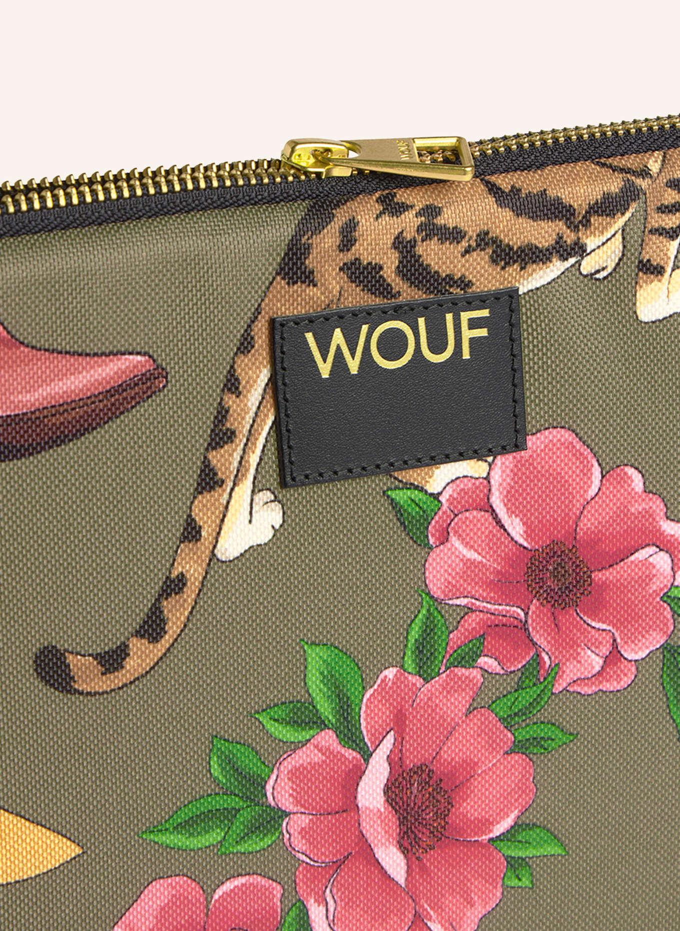 WOUF Etui na laptopa CUTE: OLIWKOWY / RÓŻOWY / ŻÓŁTY