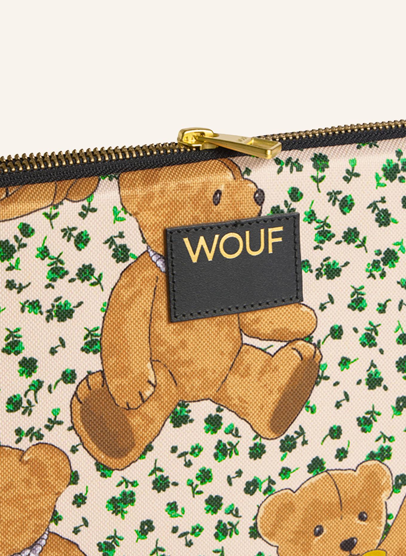 WOUF Laptop sleeve CUTE: COGNAC/ CREAM