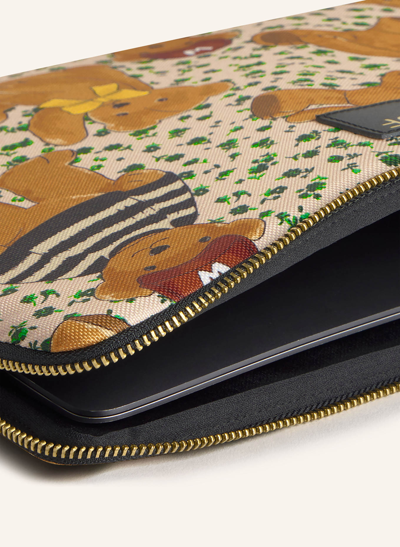 WOUF Laptop-Hülle ROAR: COGNAC / CREME