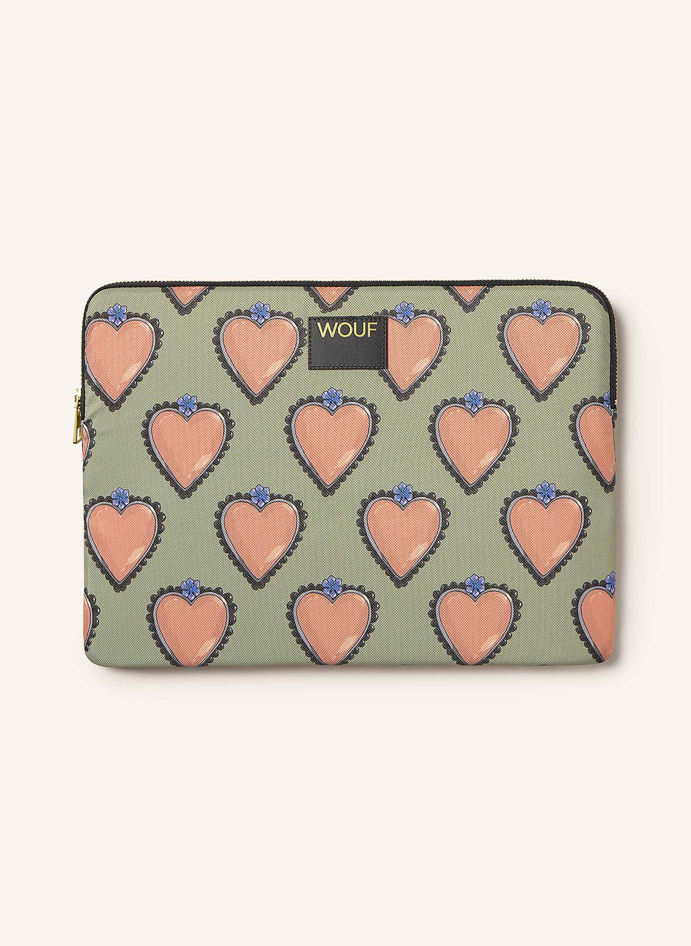 WOUF Laptop-Hülle GLOW: HELLGRÜN / ROSA