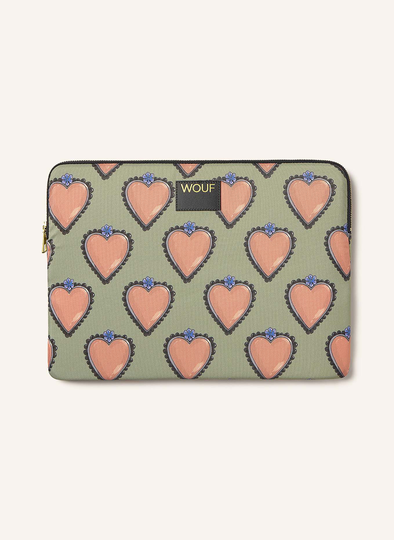 WOUF Laptop-Hülle ROAR: HELLGRÜN / ROSA