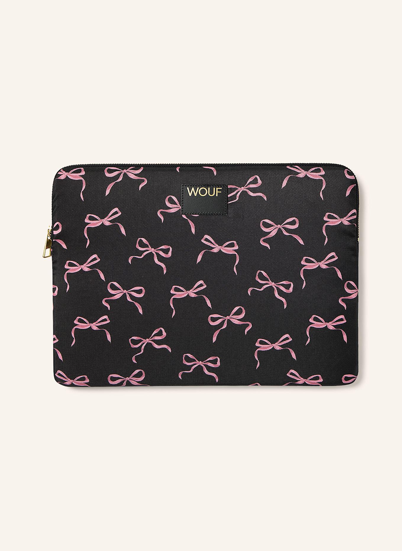 WOUF Etui na laptopa CUTE: CZARNY / RÓŻOWY