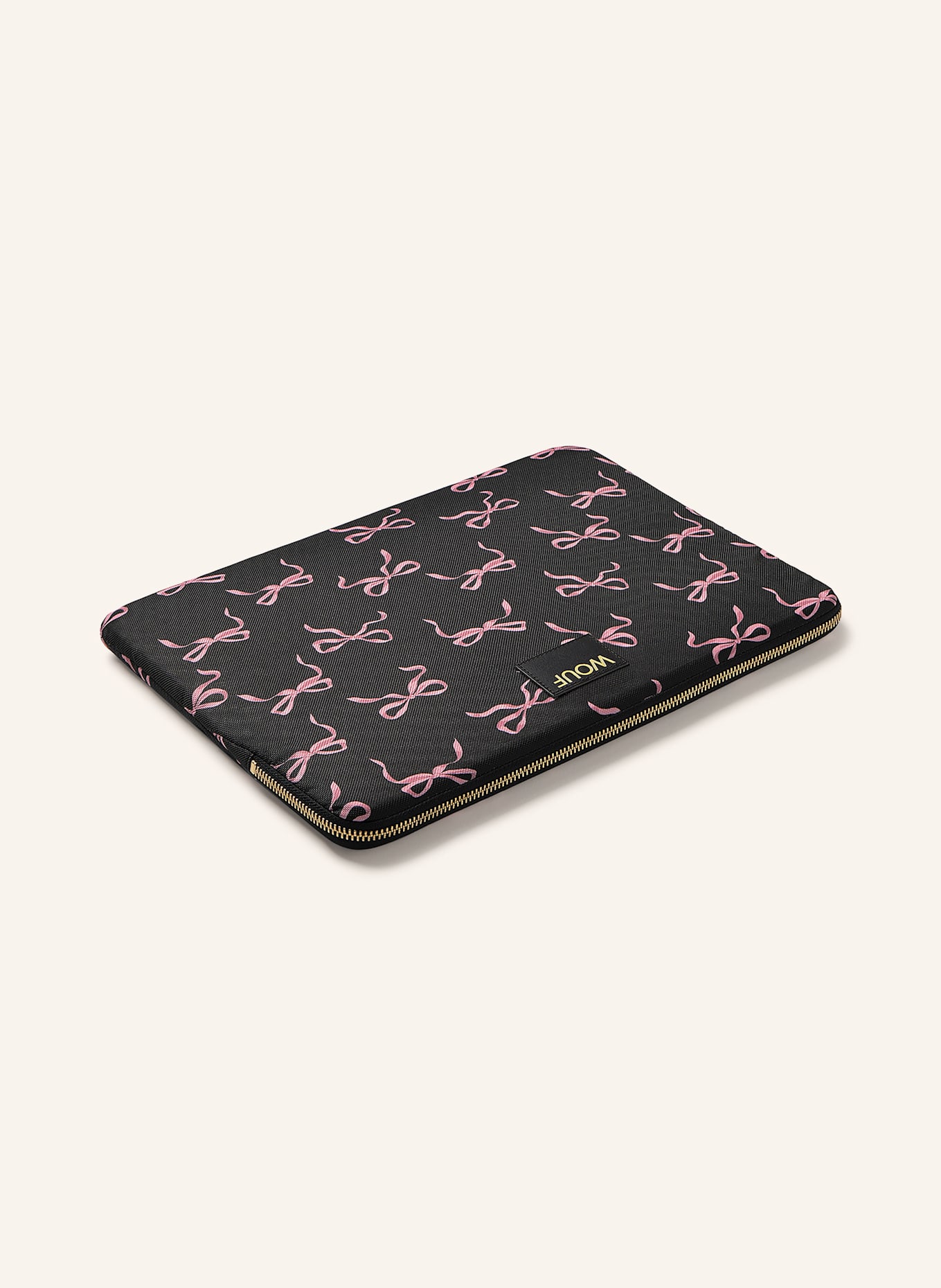 WOUF Etui na laptopa CUTE: CZARNY / RÓŻOWY