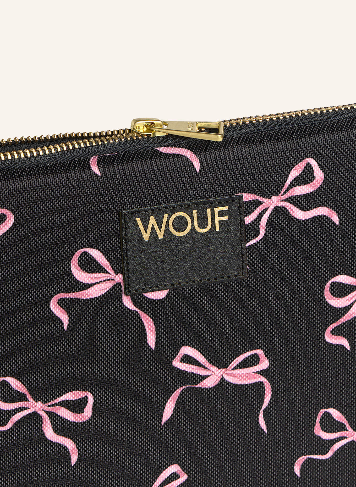 WOUF Etui na laptopa CUTE: CZARNY / RÓŻOWY