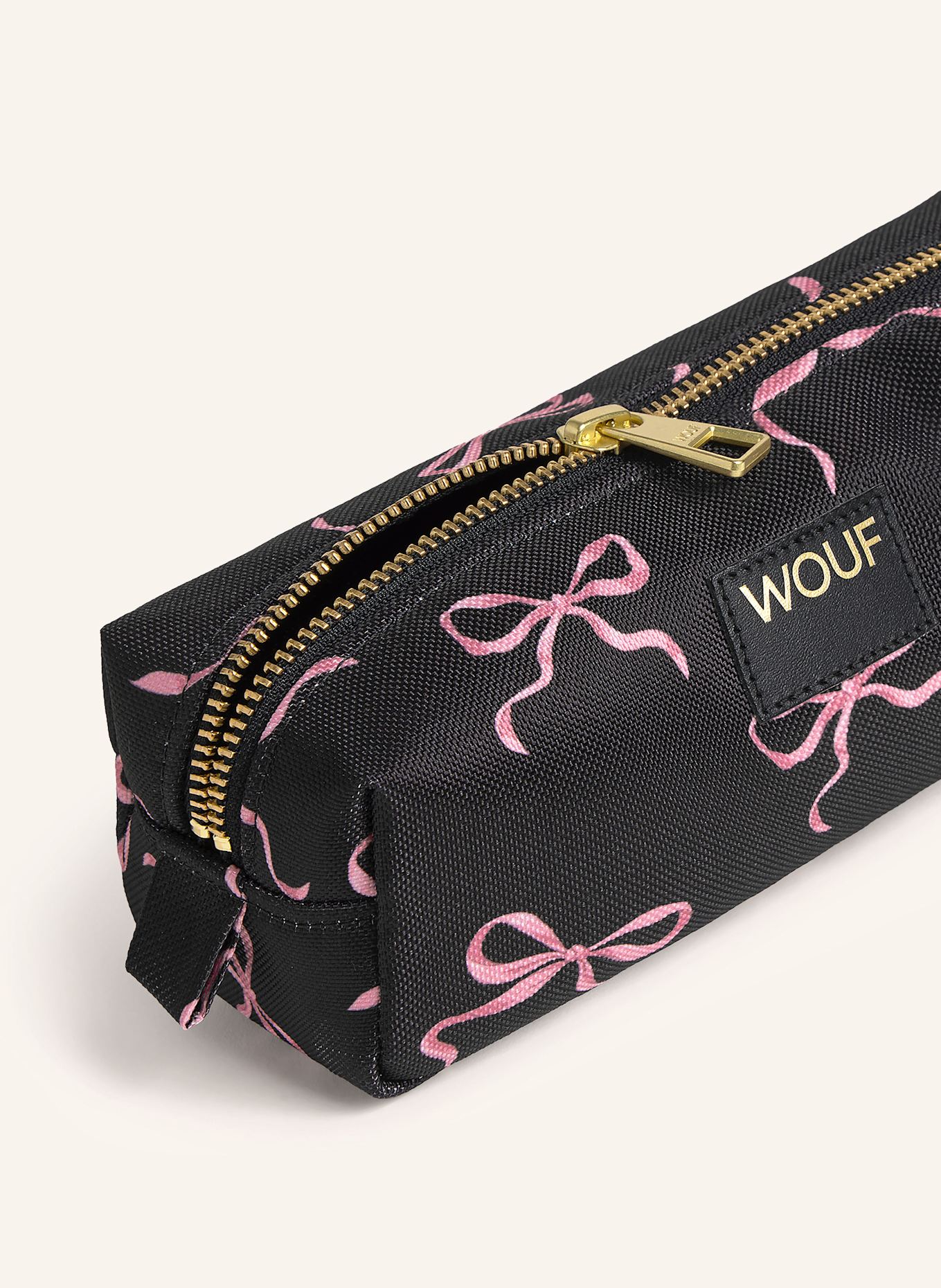 WOUF Stiftetui RODEO: SCHWARZ / ROSA